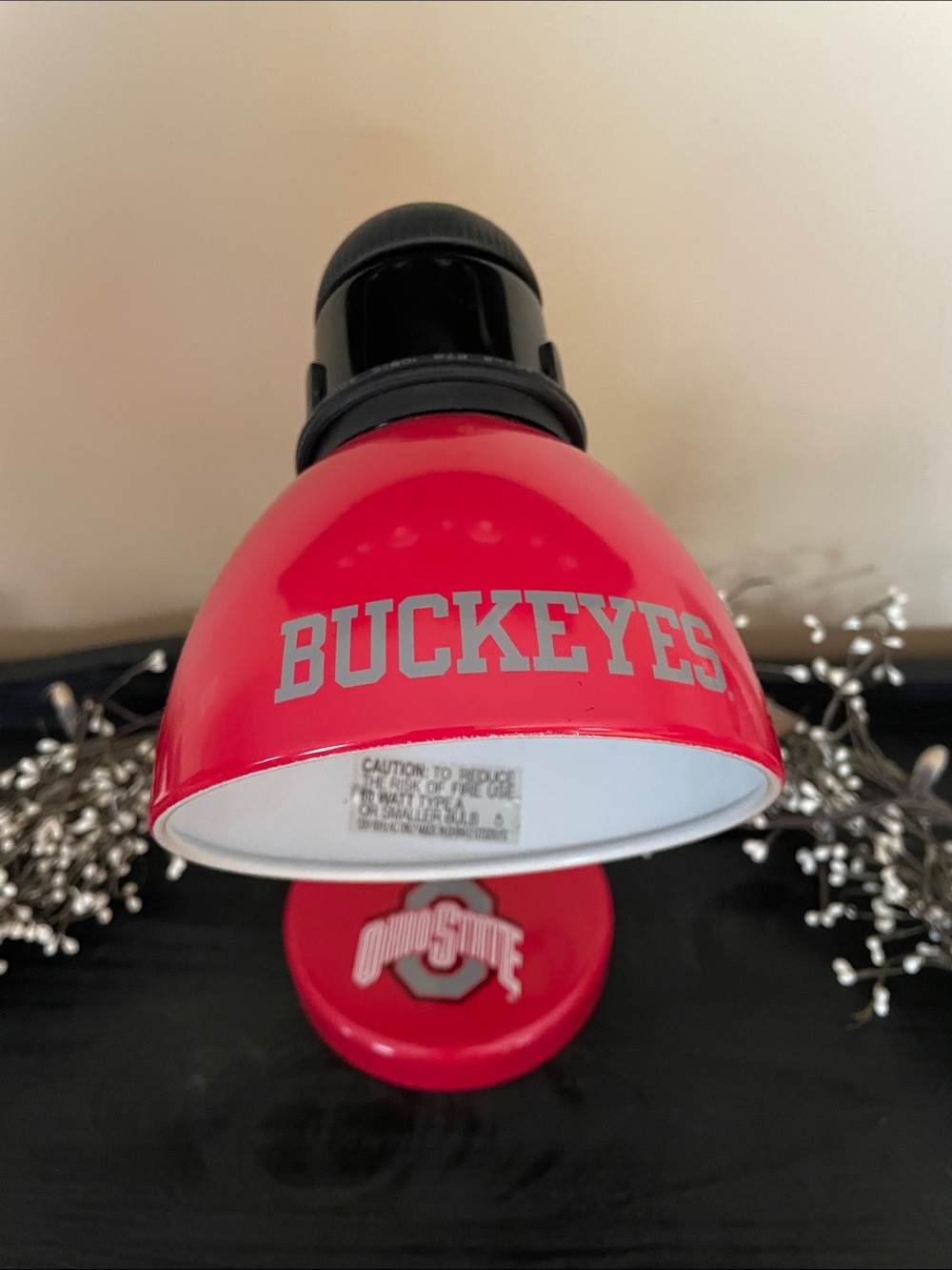 Like New Ohio State Buckeyes Desk Lamp - Collegiate - Works Great- Includes Bulb
